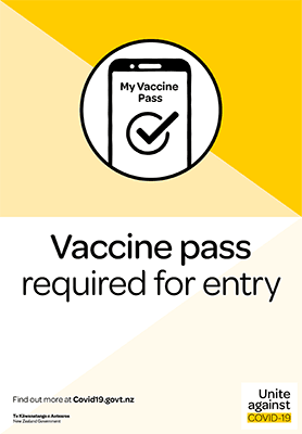 Covid 19 Vaccine Pass required